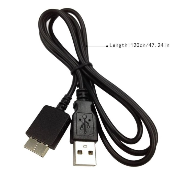 高速 USB 2.0 數據同步充電電纜, 用於 Sony WMC-NW20MU Walkman MP3 MP4