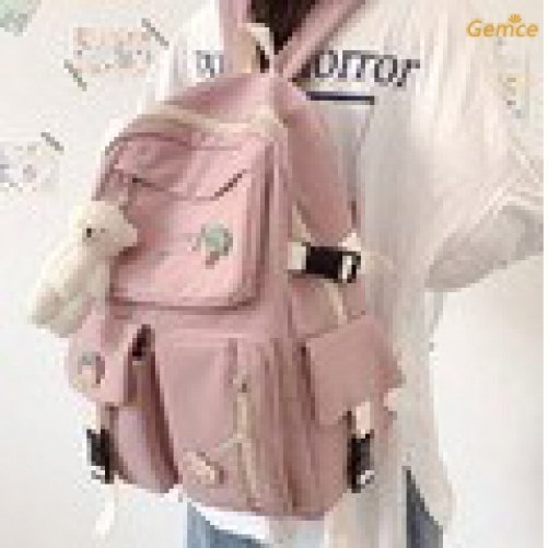 新店特惠 時尚韓版女大學書包新款雙肩包女 旅行大容量戶外背包