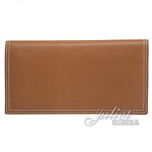 【茱麗葉精品】全新精品 BOTTEGA VENETA 專櫃商品 576437 小牛皮對開長夾.咖-附活動夾 現貨