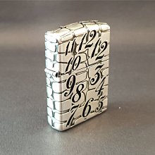 ONE*$1~日系*ZIPPO-鎧甲系列~2017 《深刻錶盤》五面3DNC蝕刻*鍍銀【停產】