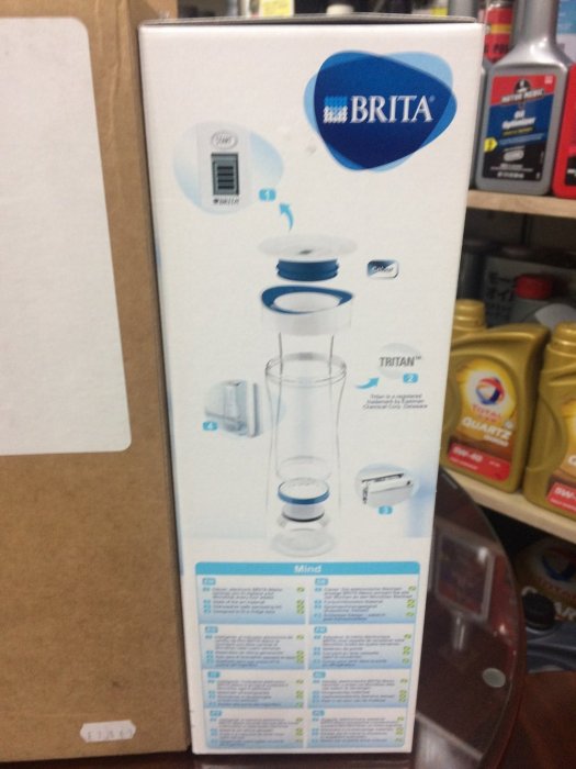 【BRITA 德國】1.3L、FILL&SERVE、濾水杯、隨行杯、環保杯、內含一片濾片，一盒裝【德國原裝進口】藍色