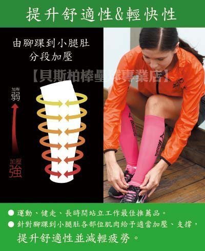 貝斯柏~MIZUNO 美津濃熱銷日本製BIO GEAR護小腿/護腿 K2MJ8A5009 $625/雙 提升小腿肚舒適性