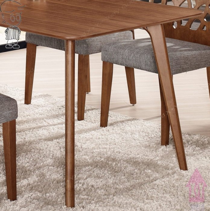 【X+Y時尚精品傢俱】現代餐桌椅系列-克榮德 5.3尺餐桌.不含餐椅.橡膠木實木腳架.摩登家具