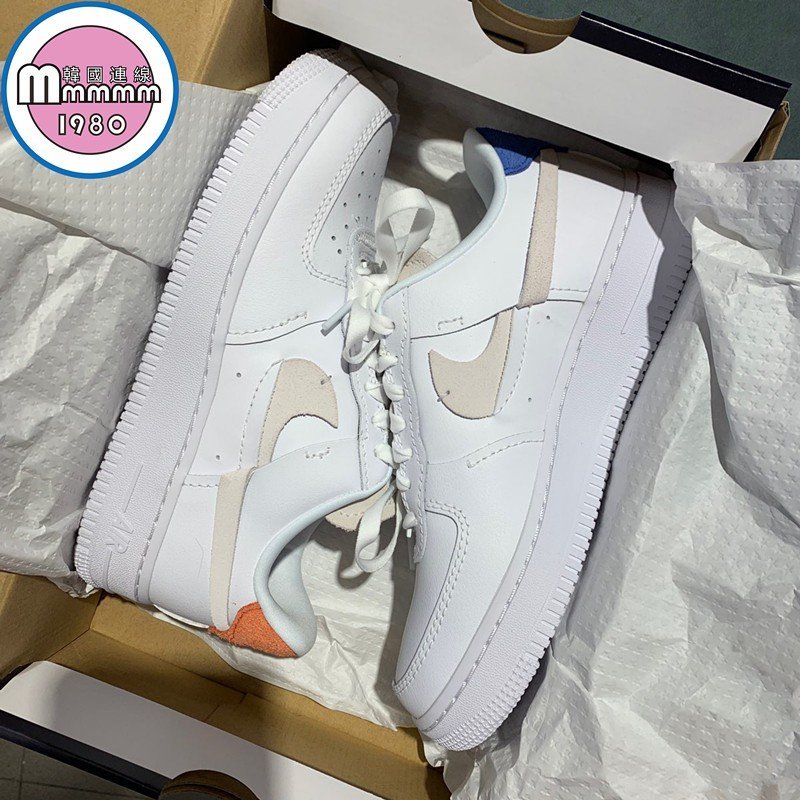 正品免運🇰🇷韓國連線購入Nike Air Force AF1 空軍一號斷鉤藍粉鴛鴦