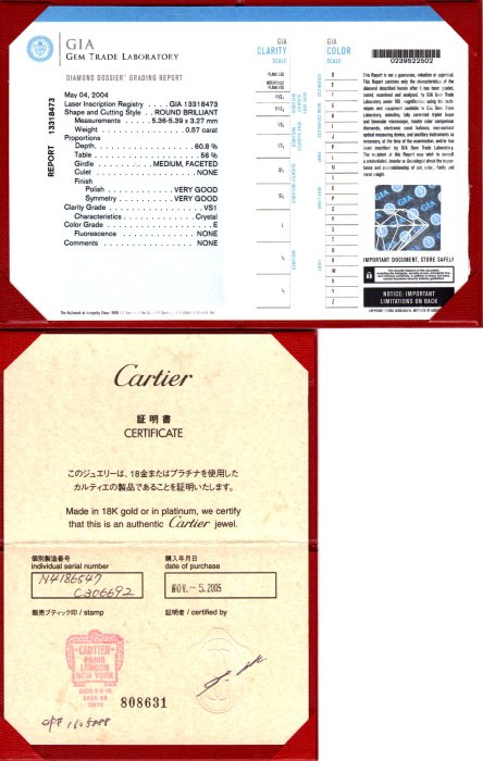 【JHT 金宏總珠寶/GIA鑽石專賣】Cartier鑽戒/材質:PT950(JB27-B05)