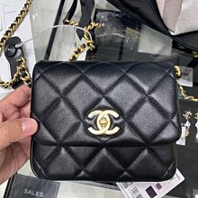 Chanel A35200 mini Coco 方胖子 肩背包 黑金