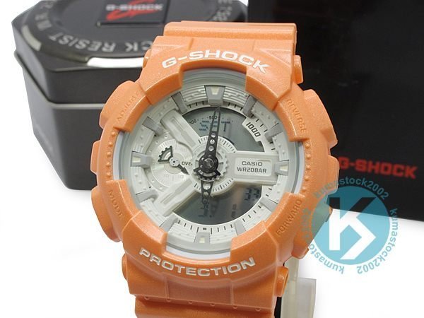 超高人氣2013 新色日本限定款CASIO G-SHOCK GA-110SG-4ADR 粉橘色橘白