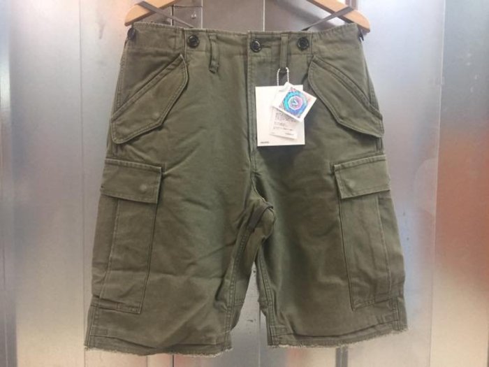 19ss visvim Eiger Sanction Shorts 春夏最新水洗軍短褲口袋工作短褲軍