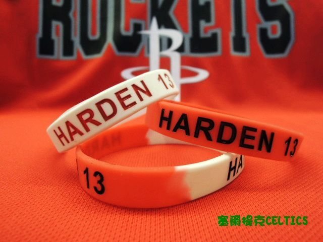 塞爾提克~NBA籃球矽膠 運動 手環~Rockets火箭隊James Harden歐洲步~直購80.任選三條200