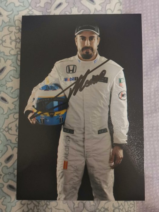 F1傳奇費爾南多阿隆索親筆簽名照 掛號郵資5 快遞面議拍賣