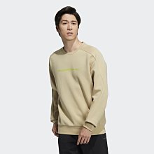 限時特價 南 2024 2月 ADIDAS TH ENG SWEAT H39278 奶茶色 棉質 簡單 LOGO  運動大學T