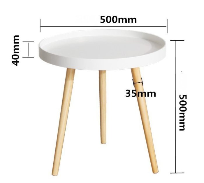 【藝坊現代傢俱】23QR1162  北歐彩色簡約小圓桌 (直徑50X高50cm)圓几 邊几 休閒桌 小茶几