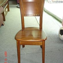 【設計私生活】柚木色實木餐椅(部份地區免運費)139A