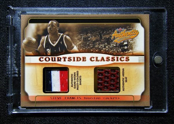 KV卡站 01-02 FLEER - STEVE FRANCIS 法蘭西斯(no jordan kobe james) 三色球衣座椅卡  限量 150 張  少見!