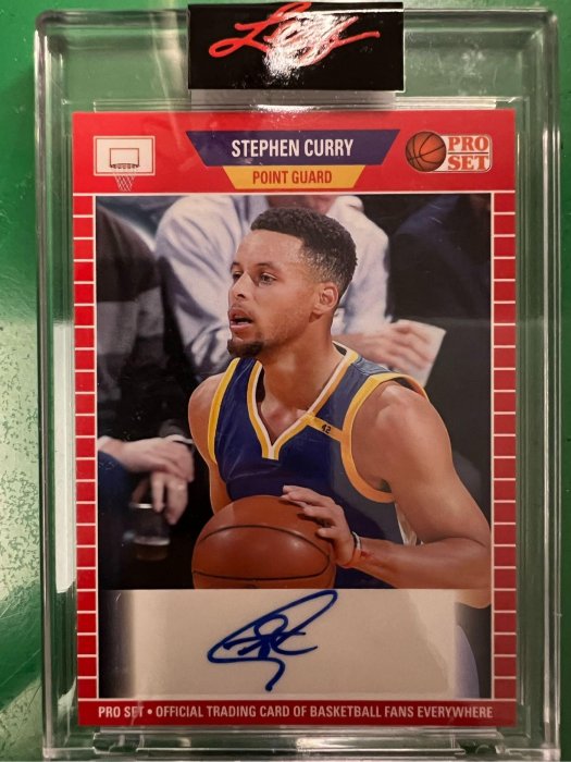 Stephen Curry 2021 Leaf Pro Set Autograph #SC1 Golden State Warriors 簽名卡 貼簽