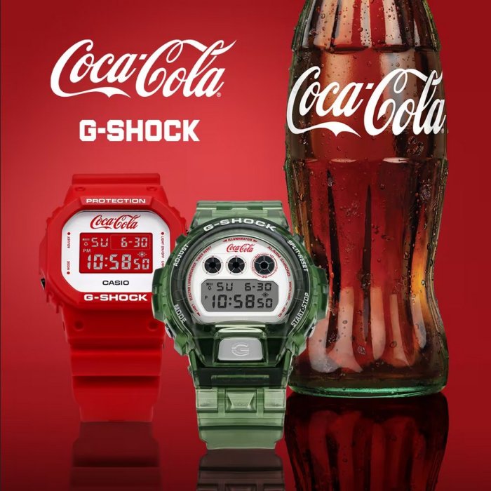 BEETLE 卡西歐 CASIO G-SHOCK 可口可樂 COCA COLA 聯名 手錶 DW6900CC23-3