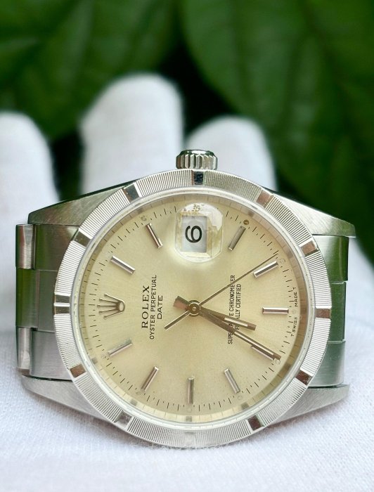 勞力士 ROLEX 型號15210 十三劃 銀色面盤 錶徑34mm 動力3135 年份1994/APR  W字頭