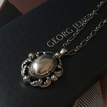 【小麥的店】售完* GEORG JENSEN 喬治傑生2018年度 純銀 銀石款項錬