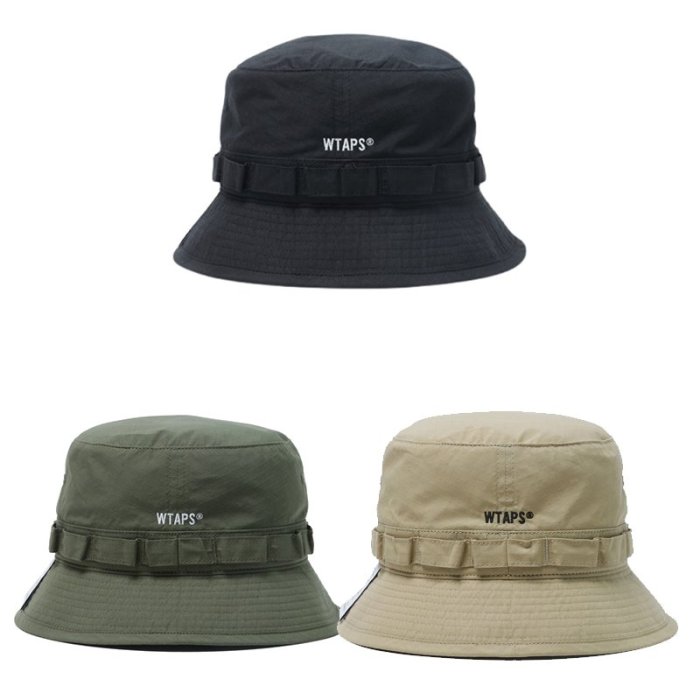 希望商店】WTAPS JUNGLE 01 HAT NYCO RIPSTOP 22SS LOGO 刺繡漁夫帽