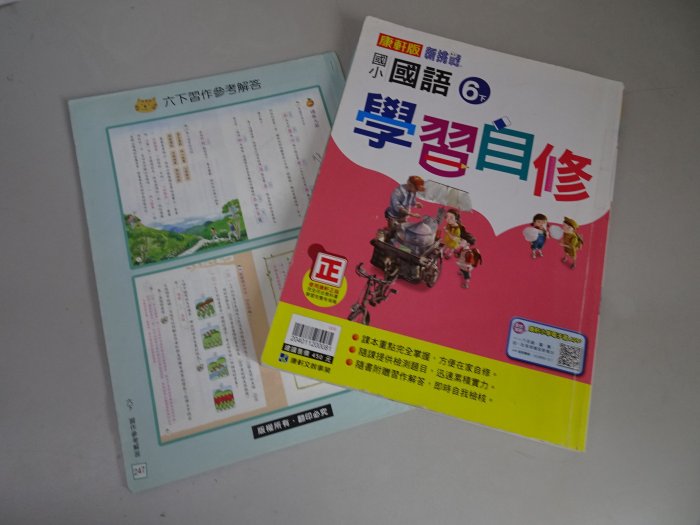 【鑽石城二手書店】 沒寫過 國小參考書 國小 國語 6下 六下 自修 康軒081