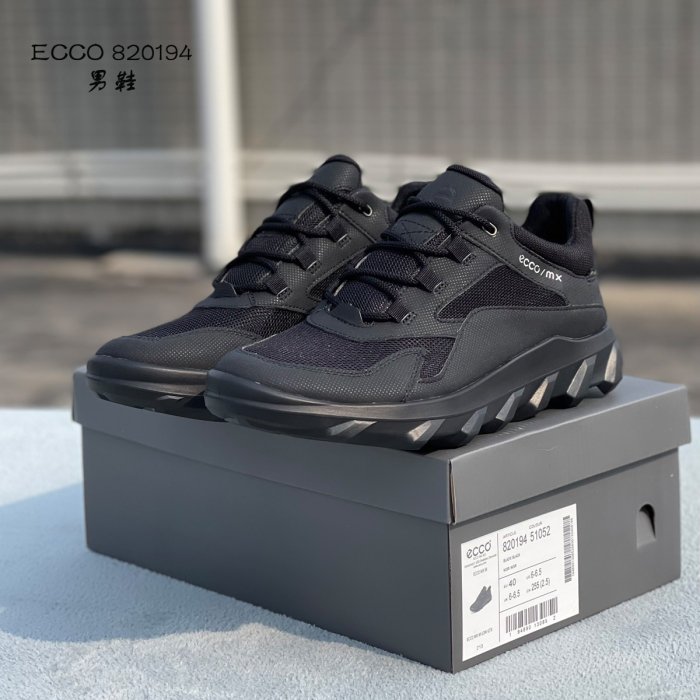 ecco mx 男鞋 戶外越野鞋 ecco運動鞋 ecco戶外鞋 GORE-TEX防水膜 防滑耐穿 皮革/織物 輕盈舒適