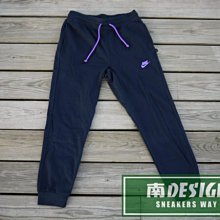 南 DESIGN ◇現NIKE PANT JOGGER 藍紫 棉褲 縮口 束口 上寬下窄 合身 深藍厚磅