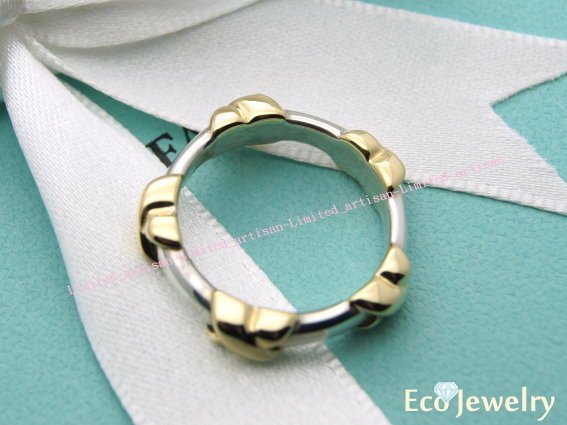 《Eco-jewelry》【Tiffany&Co】經典18K金帕洛瑪5X 純銀925戒指~專櫃真品已送洗