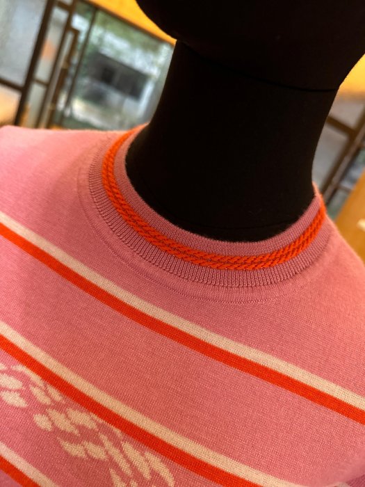 Hermes粉色短袖針織衫We11122356