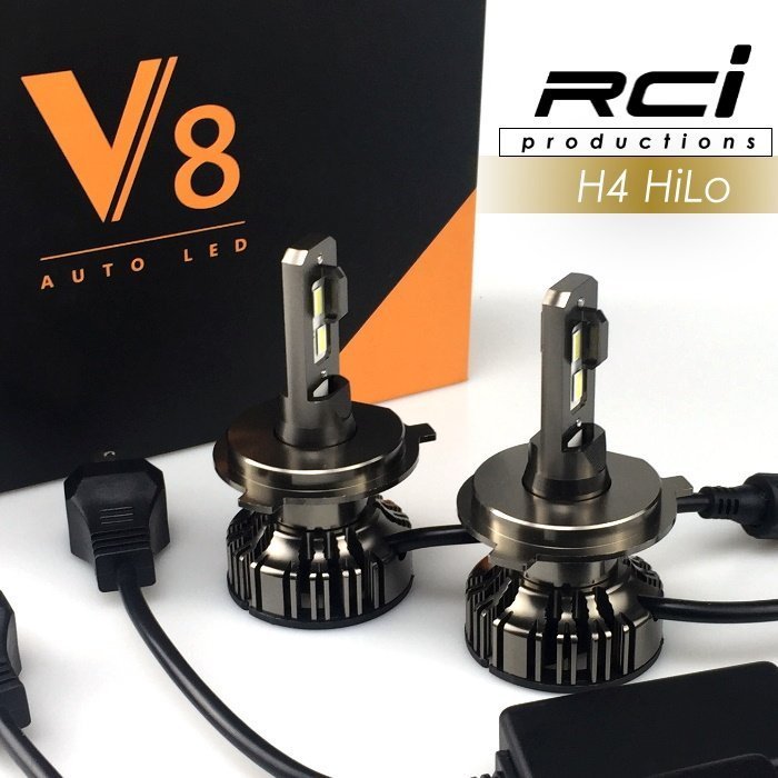 RC HID LED 專賣店 航空鋁材設計 H4 LED 大燈 遠近切換 50W 可調式底座設計 v8 高亮度