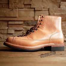 Retro CLUB【一元起標】【近全新】美式復刻品牌 Bob Dong Boots Monkey Boots 原色 植鞣皮革 猴子靴 工作靴 S24005