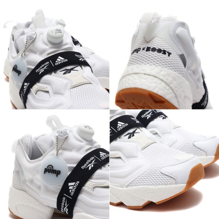 =CodE= REEBOK INSTA PUMP FURY X BOOST 充氣慢跑鞋(白) FU9238 愛迪達 聯名