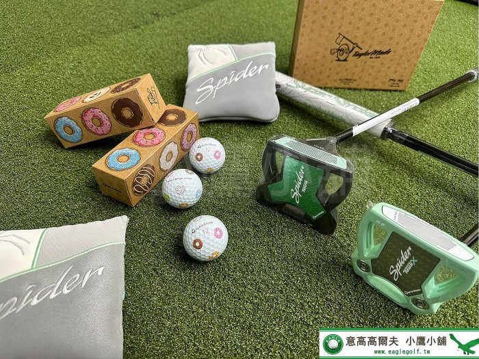 [小鷹小舖] TaylorMade Golf Spider TOUR TRUSS TM2 高爾夫 推桿 女仕 桁架結構桿頸 最佳重心設計 高容錯 薄荷綠 '24