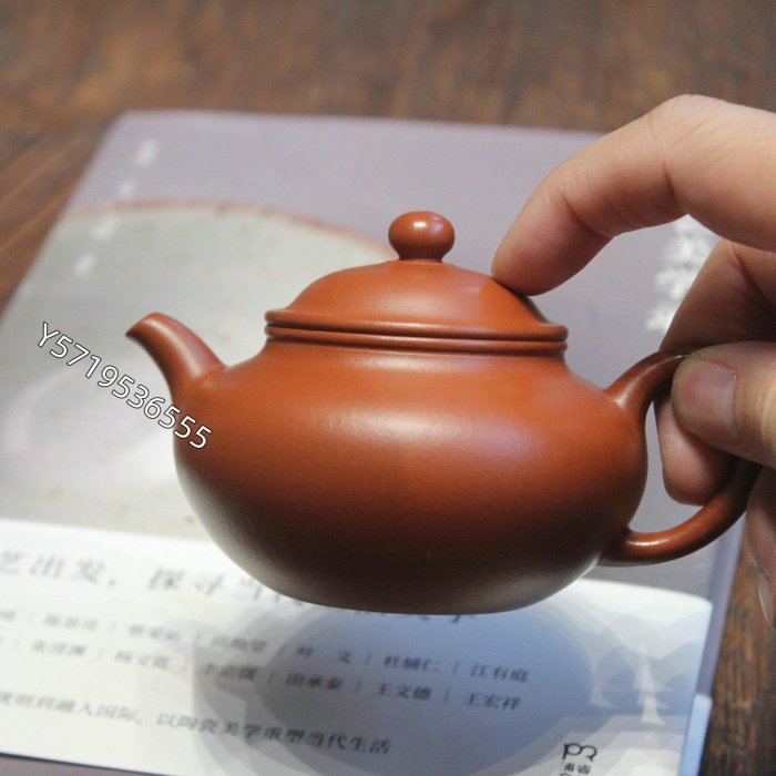 宜興紫砂壺大紅袍蓮心壺文人茶器泡茶器工夫茶具一人飲茶具小容量【靜修閣】紫砂壺  光身壺  花果壺