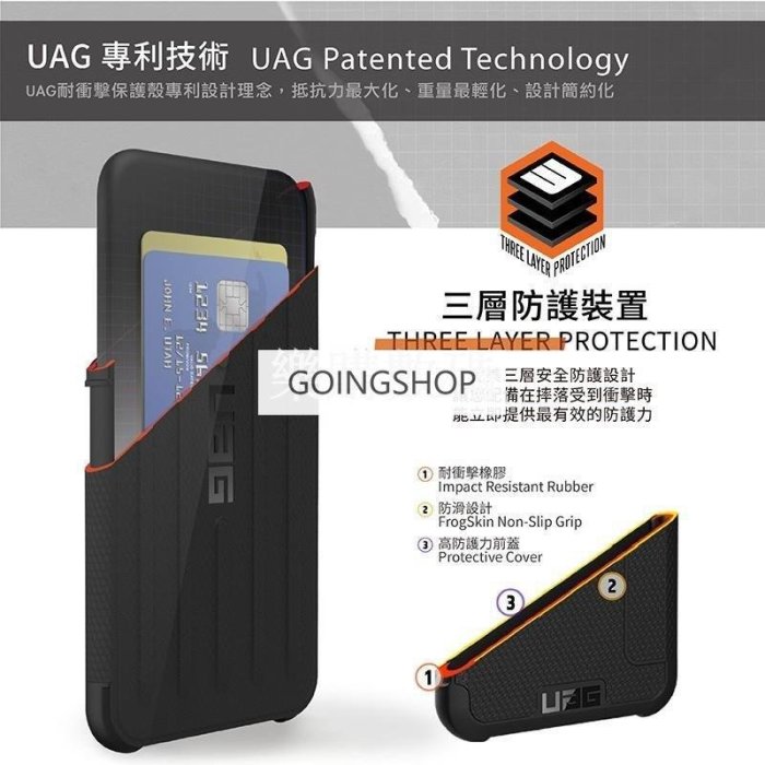 特賣-UAG iPhone 11 Pro Max 翻蓋式真皮 耐衝擊保護殼黑生活