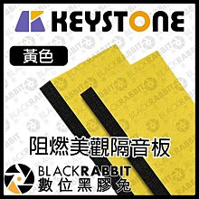 黑膠兔商行【KEYSTONE 阻燃美觀隔音板 50X100X3cm 黃色 12片】阻燃 隔音 無毒 隔熱 防撞