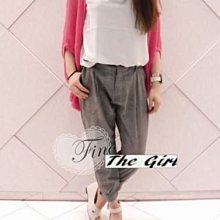 ＊The Girl ＊ 歐美。米灰色剪裁造型雪紡衫【N6490】現貨。不列入3件免運