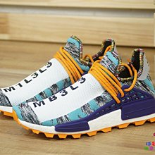 球鞋補習班 adidas x Pharrell Williams SOLAR HU NMD 菲董 彩色綠橘 BB9528