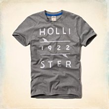 Maple麋鹿小舖 Hollister Co ＊ HCO 灰色貼布字母短T ＊ ( 現貨L號 )