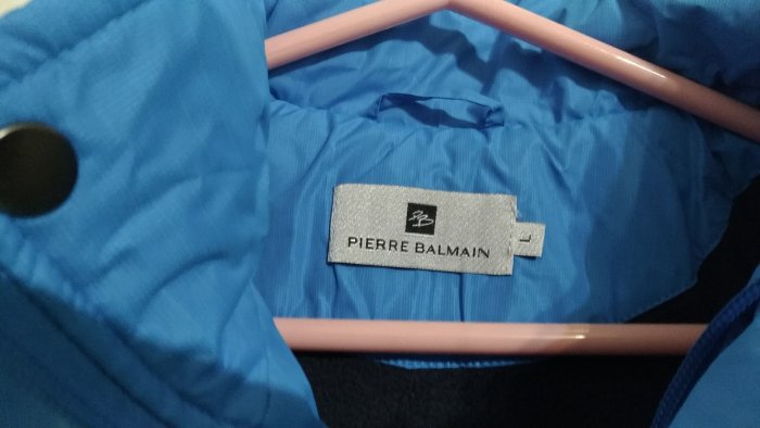 全新Pierre balmain皮爾帕門，男性外套，L號藍色，全新有吊牌