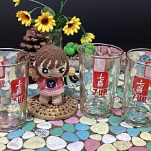 【 金王記拍寶網 】(學4) 股A900 早期60年代七喜双喜老玻璃杯 三只合售 品項如圖 光陰的故事