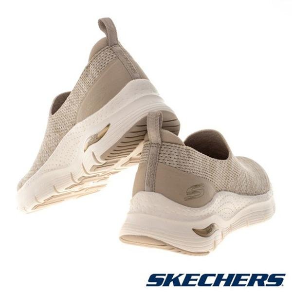 Skechers 女鞋 健走鞋 懶人鞋 ARCH FIT 粉/卡其【運動世界】149563MVE/149563TPE