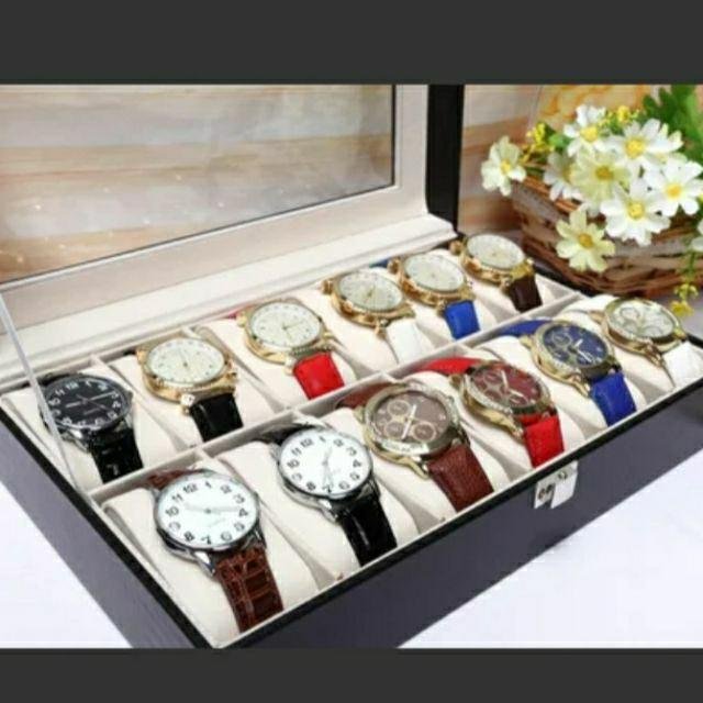 綸綸 精品手錶盒 10位多款手表盒 木質pu皮手表箱（速出貨） 碳纖維精品收納包 带鎖手錶盒  收纳展示盒