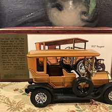 歐洲古物時尚雜貨 英國 手工 金黃色金屬車 1907 Models Of Yesteryear 擺飾品 古董收藏