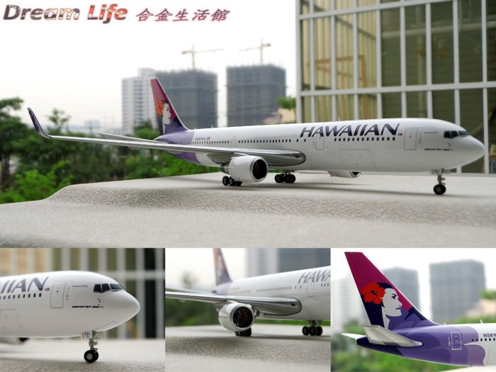 【 Gemini 精品】1/200 HAWAIIAN 767-300 夏威夷航空 &quot;天空之花&quot;彩繪機~全新現貨特惠~