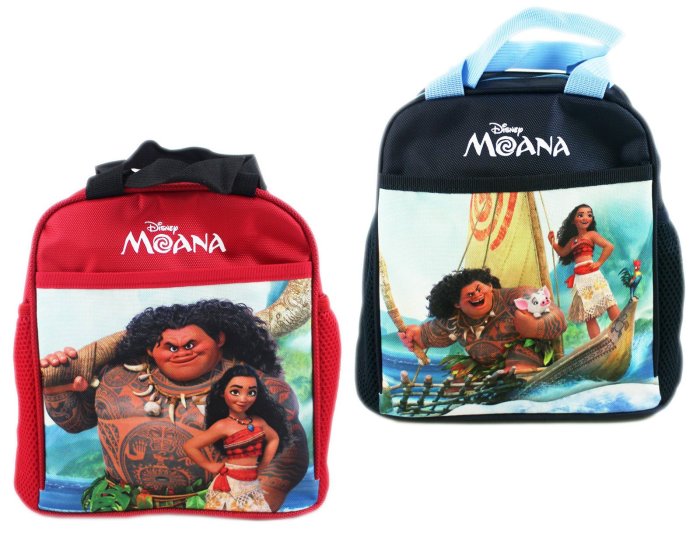 【卡漫迷】 海洋奇緣 單層 便當袋 二款選一 ㊣版 Moana 手提袋 毛伊 嘿嘿 噗噗 拉鍊式 餐袋 莫娜 開放式口袋