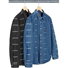 【日貨代購CITY】2019SS Supreme Jacquard Denim Shirt 襯衫 兩色 現貨