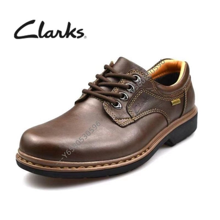 Clarks其樂男鞋低幫商務休閑鞋GORE-TEX防水牛皮鞋Rockie Lo GTX