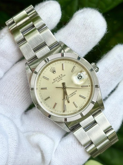 勞力士 ROLEX 型號15210 十三劃 銀色面盤 錶徑34mm 動力3135 年份1994/APR  W字頭