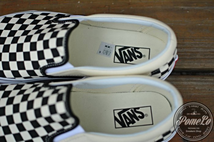 柚子的拍賣 VANS CLASSIC SLIP-ON 基本款 黑白 棋盤格 格紋 懶人鞋 男女鞋 VN000EYEBWW