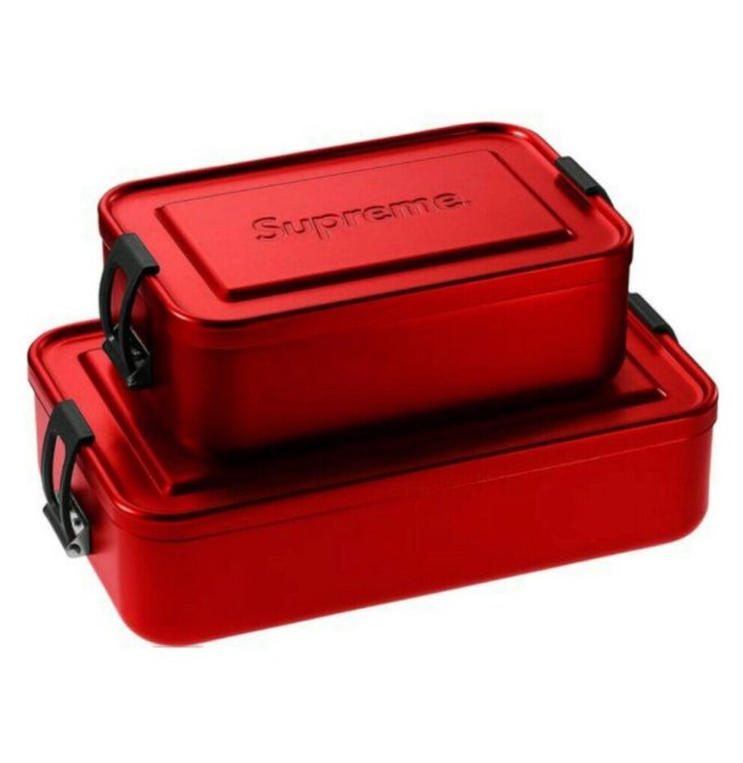 全新正品Supreme/ SIGG Large metal box 大鐵盒便當盒| Yahoo奇摩